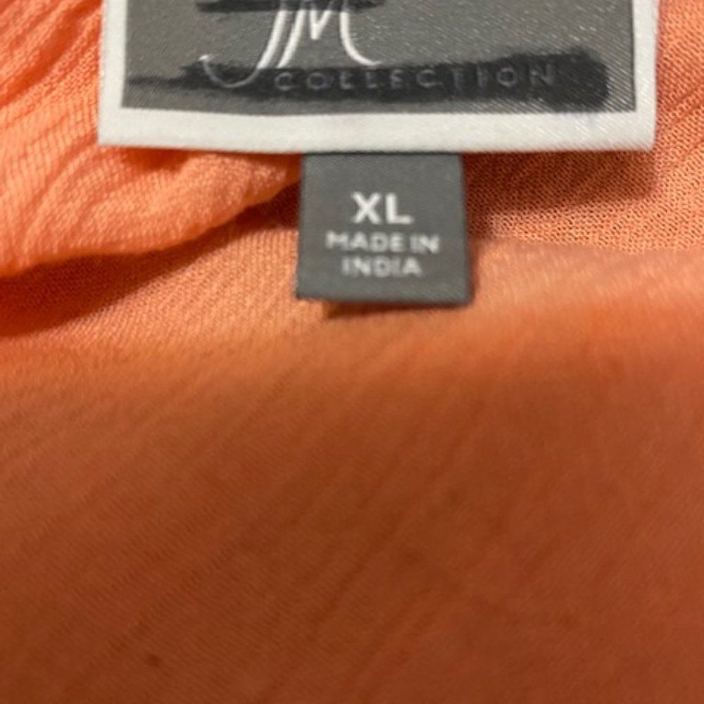 JM Collection Peach top, size XLarge - Picture 5 of 5